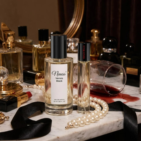 N460. Neness Vensia Black Zestaw - 50  | Podobne nuty: Givenchy L'Interdit Absolu | Perfumetki Damskie | Francuskie Perfumy Lane