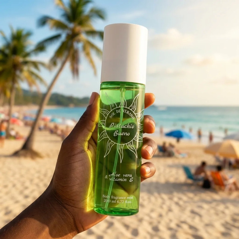 Sol de Verano Pistachio Bueno | Podobne nuty zapachowe: Sol De Janeiro 62 | mgiełka zapachowa do ciała i włosów z Aloesem i wita