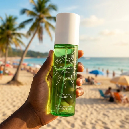Sol de Verano Pistachio Bueno | Podobne nuty zapachowe: Sol De Janeiro 62 | mgiełka zapachowa do ciała i włosów z Aloesem i wita
