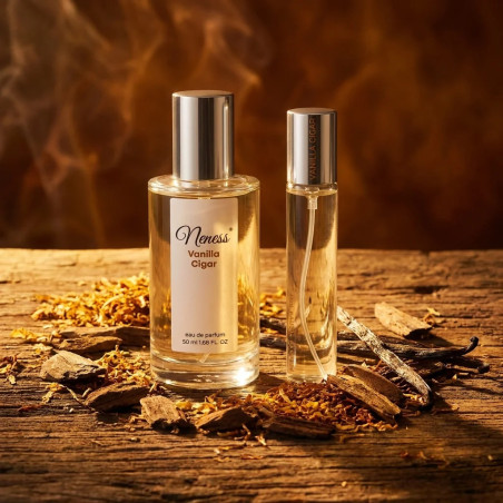 N254. Neness Vanilla Cigar - Zestaw 1+1: 50 ml + 33 ml | Podobne nuty: Tom Ford Tobacco Vanille | Perfumetki Unisex | Francuskie