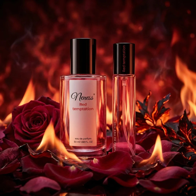 N113. Neness Red Temptation Zestaw - 50 ml + 33 ml | Podobne nuty: Christian Dior Hypnotic Poison | Perfumetki Damskie | Francus