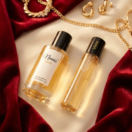 N320. Neness Viora - Zestaw 1+1: 50 ml + 33 ml | Podobne nuty: Jimmy Choo I Want Choo | Perfumy damskie | Francuskie Perfumy Lan