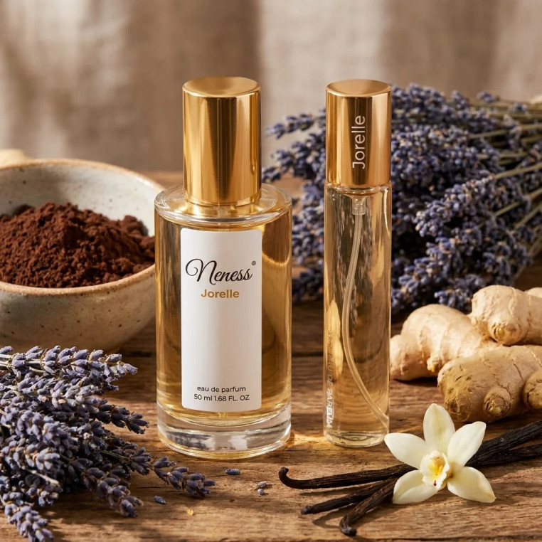 N282. Neness Jorelle - Zestaw 1+1: 50 ml + 33 ml | Podobne nuty: Burberry Goddess | Perfumy Damskie | Francuskie Perfumy Lane | 