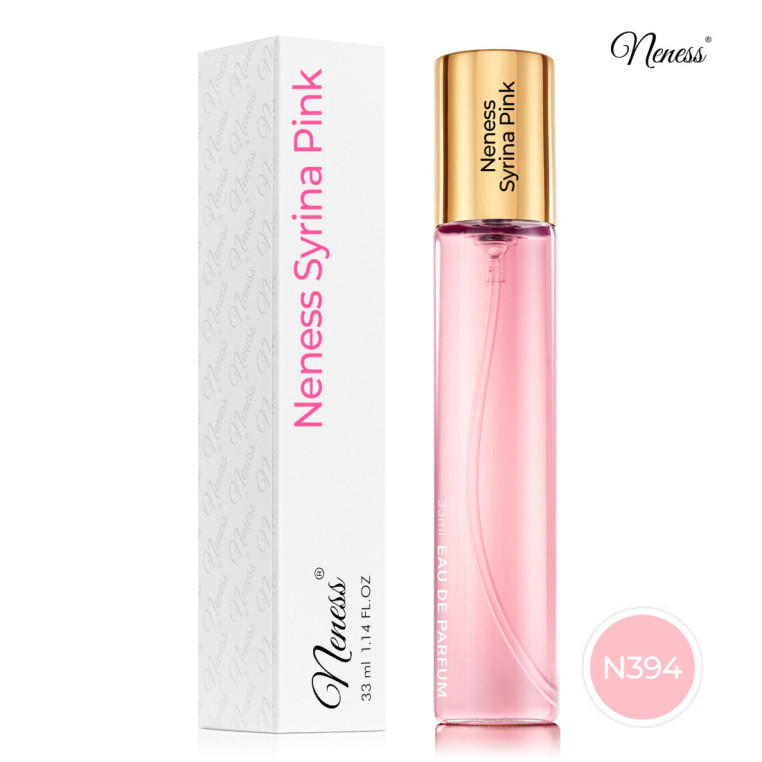 N394. Neness Syrina Pink | Podobne nuty: Pacco Rabane Fame Bloming Pink | 33 ml | Perfumetki Damskie | Francuskie Perfumy Lane