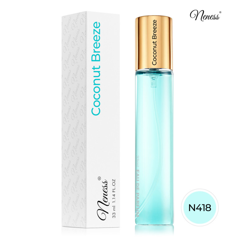 N418. Neness Coconut Breeze | Podobne nuty: Kayali Maldives In A Bottle Ylang Coco 20 | 33 ml | Perfumetki Damskie | Francuskie 