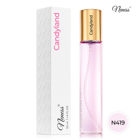 N419. Neness Candyland | Podobne nuty: Lattafa Perfumes Yara Candy | 33 ml | Perfumetki Damskie | Francuskie Perfumy Lane