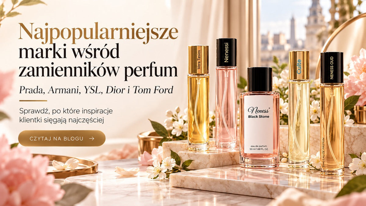 Najpopularniejsze marki wśród zamienników perfum: Prada, Armani, YSL, Dior i Tom Ford