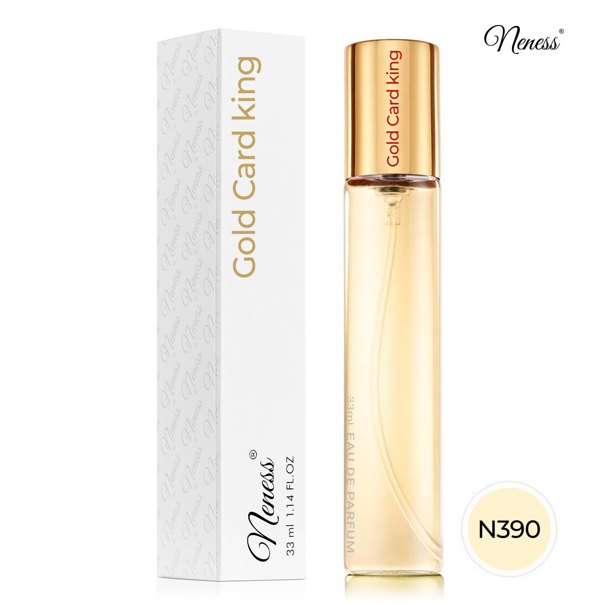 N390 - Gold Card King 33 ml - zamiennik Pacco Rabane 1 Million Royal