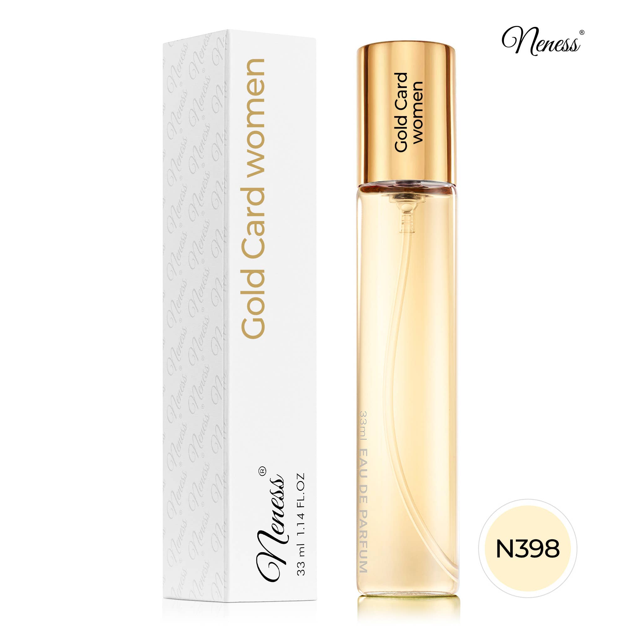 N398 - Gold Card Women 33 ml - zamiennik Pacco Rabane Lady Million My Gold