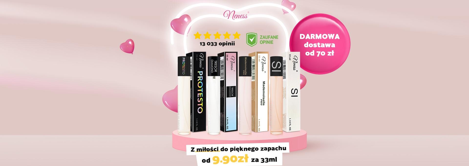 Walentynki w Neness - Darmowa dostawa perfum 33 ml marki Neness przy zakupie za minimum 70 zł