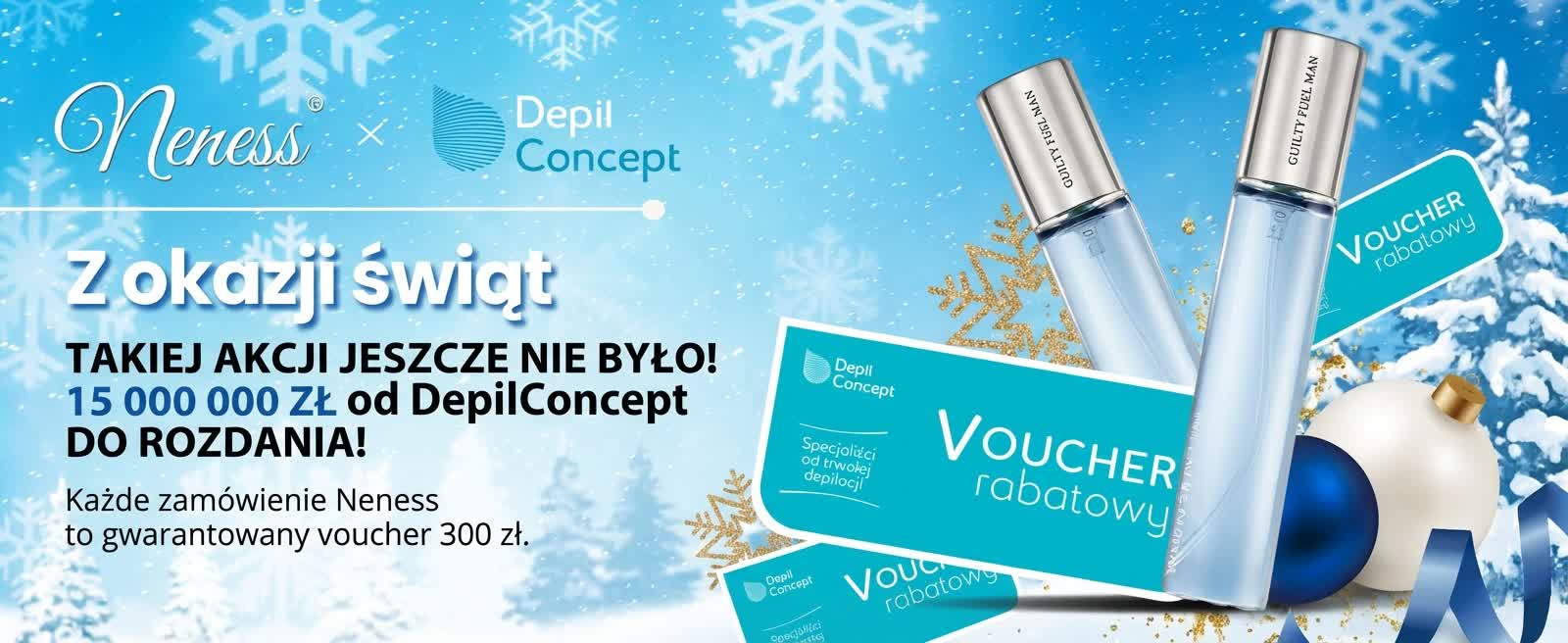15 000 000 zł do rozdania w voucherach do DepilConcept